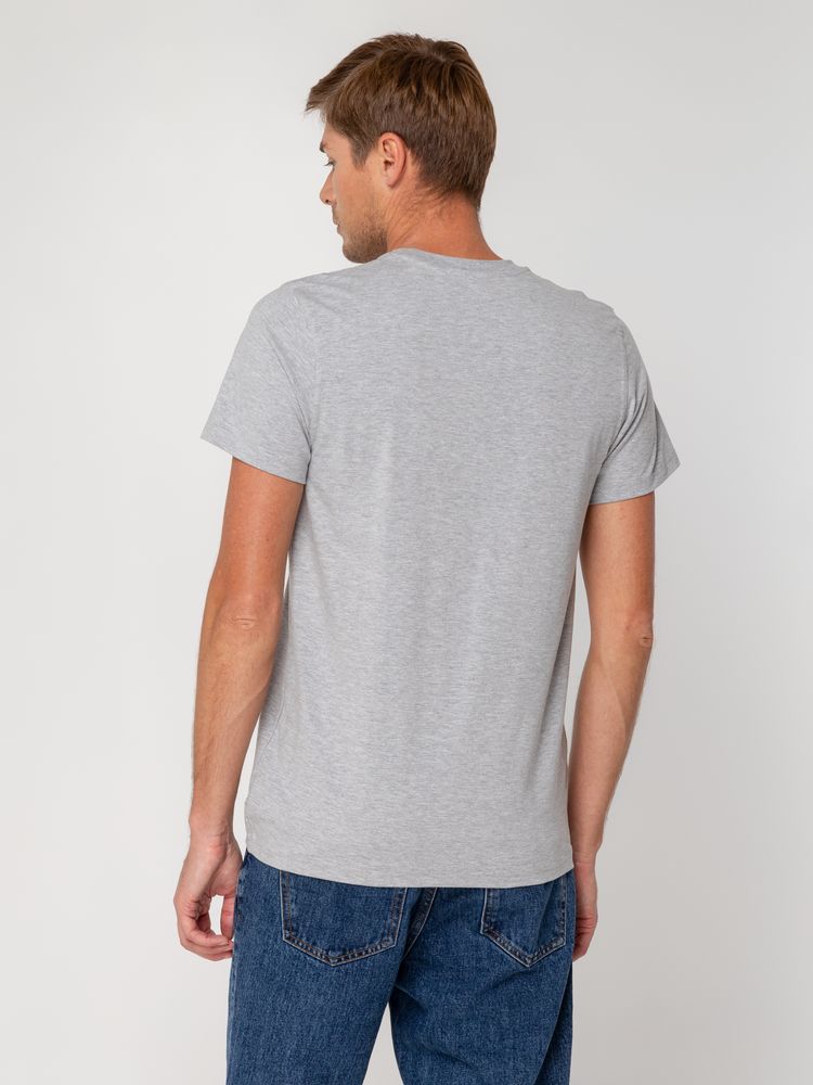 Футболка мужская T-bolka Stretch, серый меланж, размер XXL - фото 6