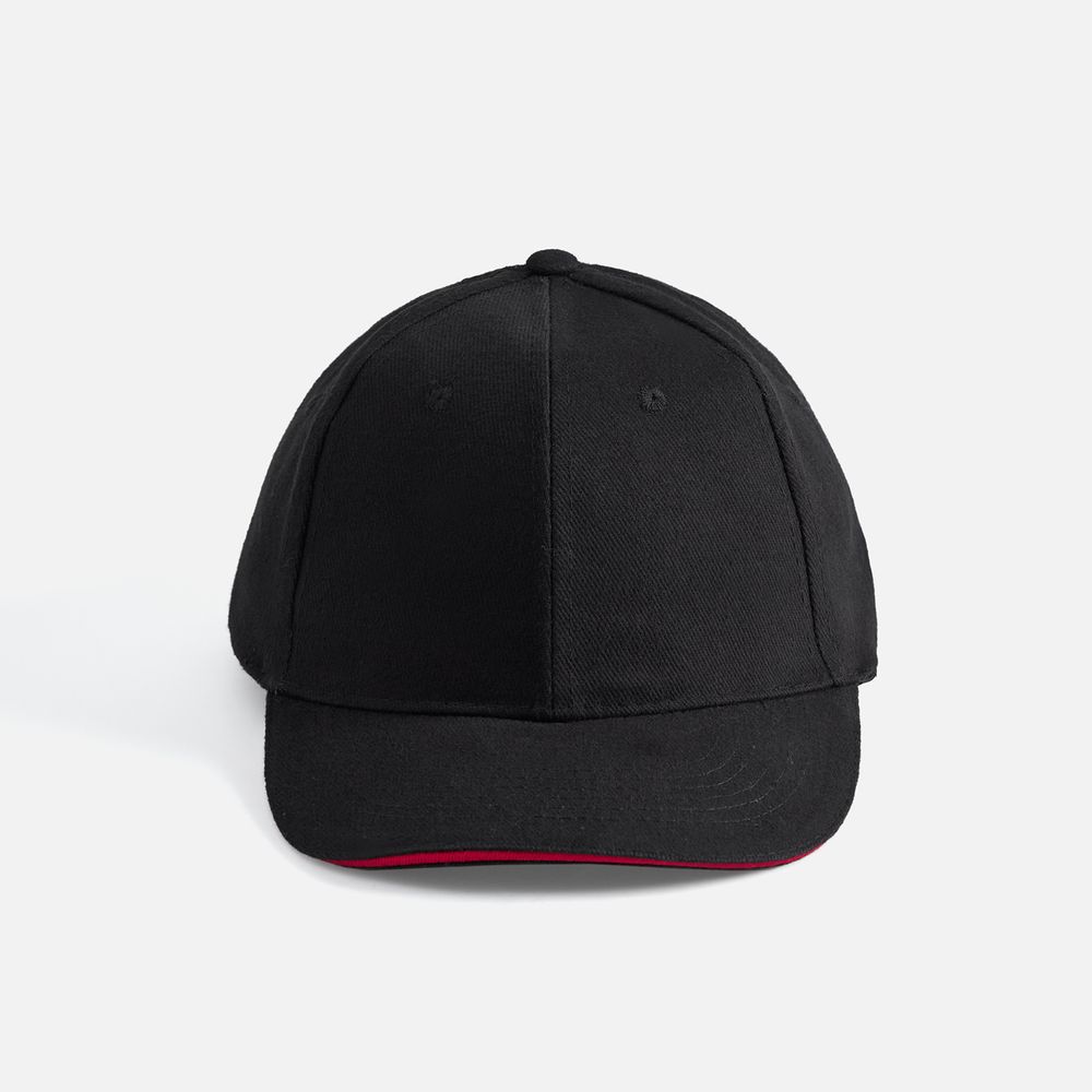 Бейсболка Buffalo, черная с красным - фото 3