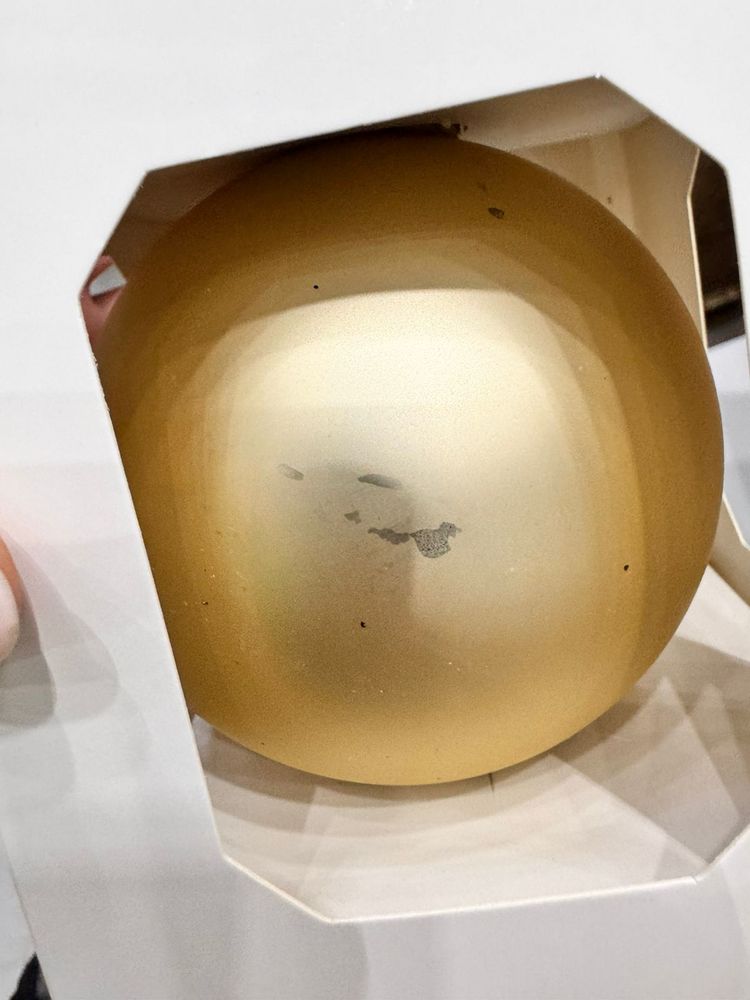 Оформительский шар Finery, 8 см, матовый золотистый - фото 4