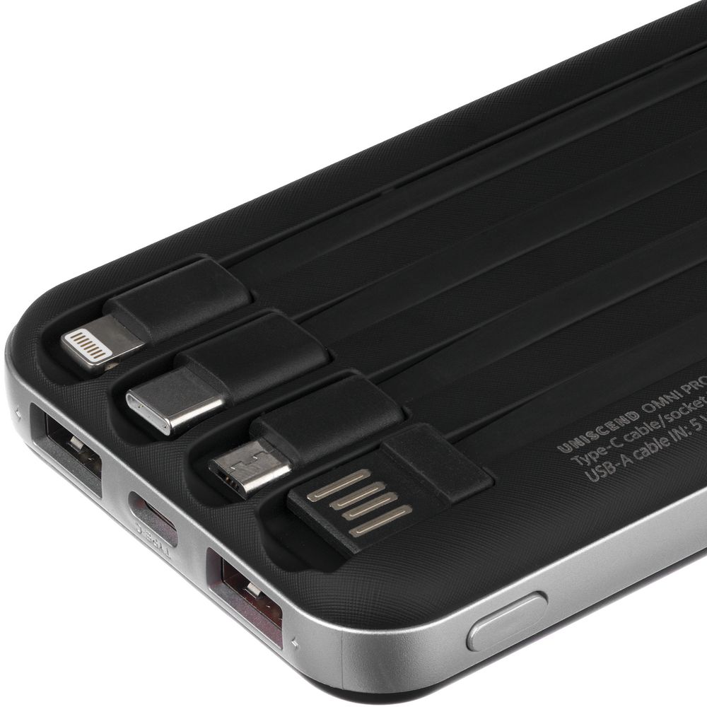 Внешний аккумулятор Omni Pro 10000 мАч, черный - фото 4