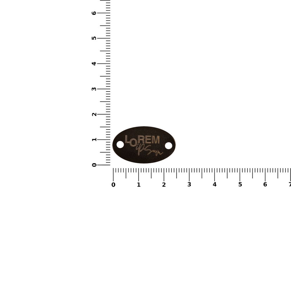 Шильдик металлический Alfa Oval, серый металлик - фото 2