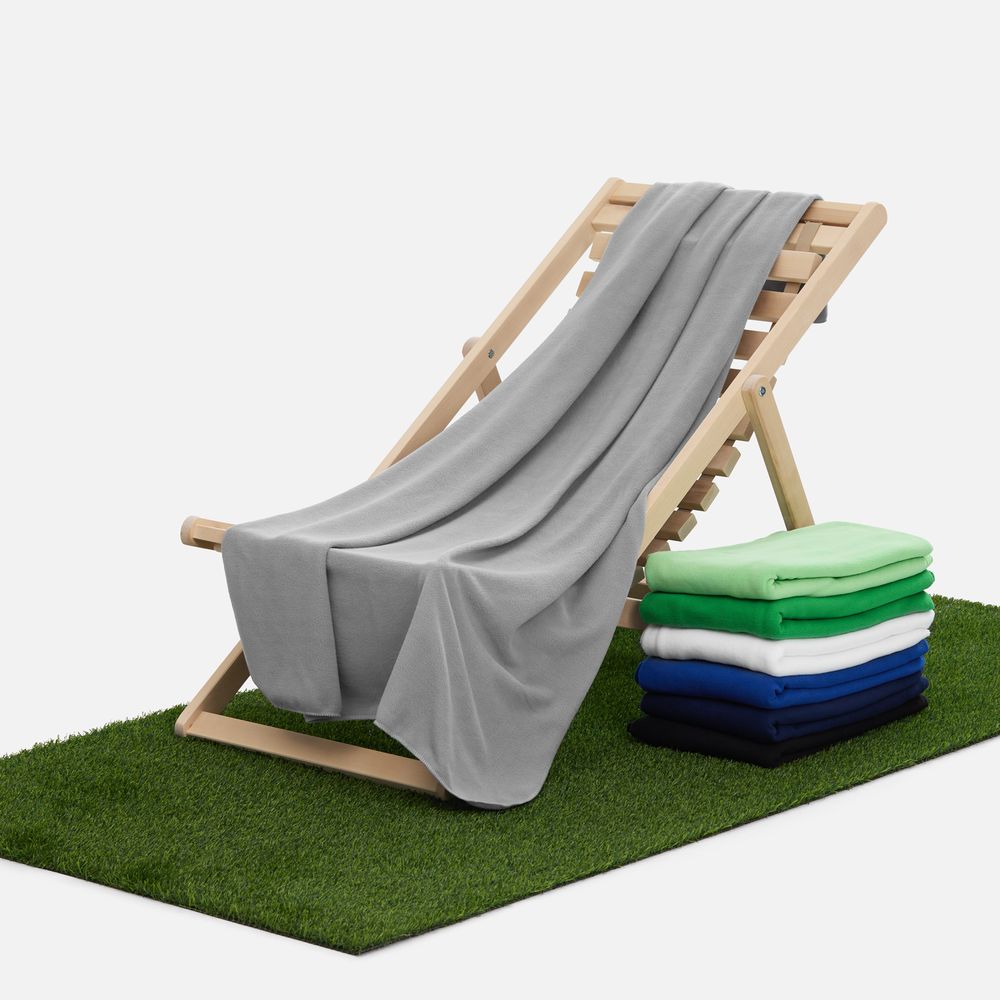 Флисовый плед Warm&Peace, серый - фото 6