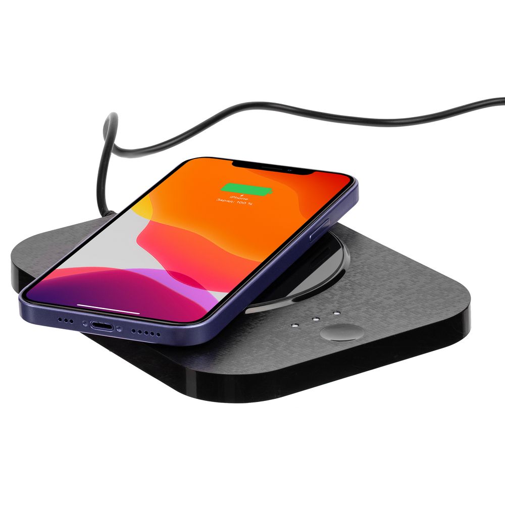 Кружка с подогревом и беспроводной зарядкой dualBase plus, черная - фото 2