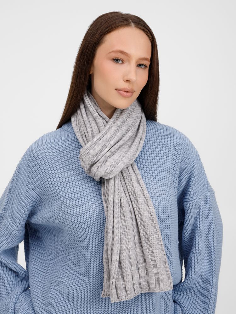 Шарф Metelitsa серебристо-серый меланж - фото 5