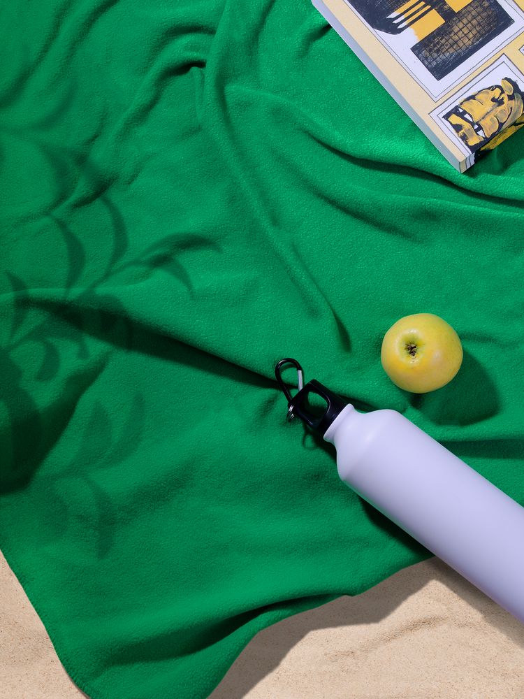 Флисовый плед Warm&Peace зеленый - фото 8