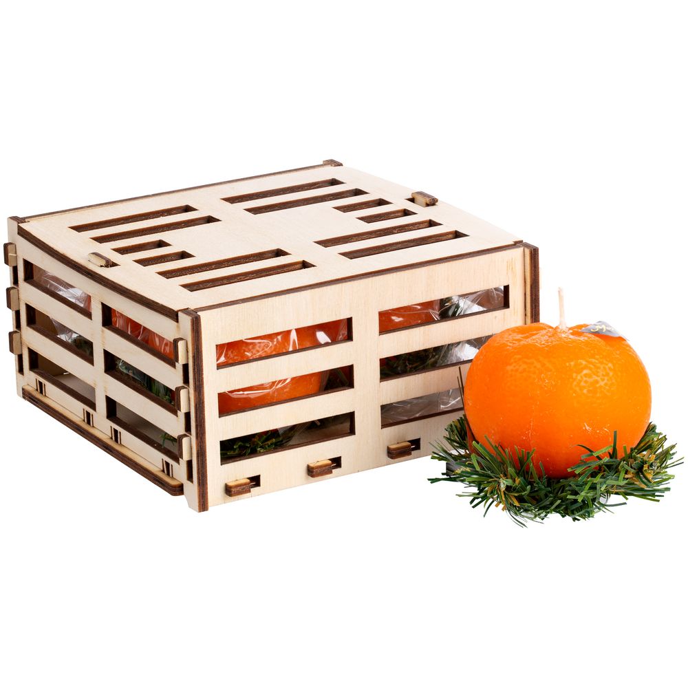 Свеча «Ящик мандаринов» - фото 2