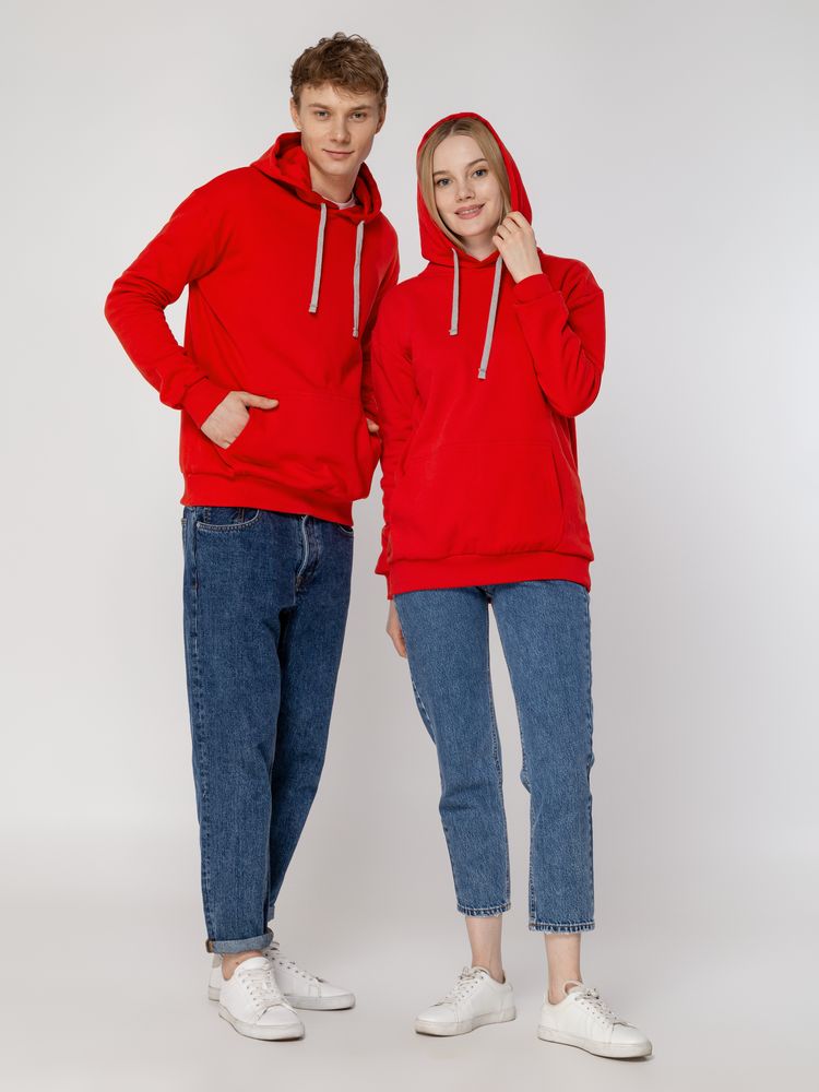 Толстовка с капюшоном Unit Kirenga Heavy красная - фото 14