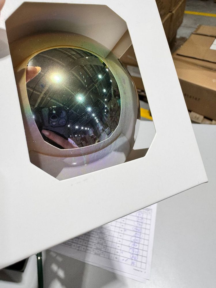 Оформительский шар Finery, 8 см, глянцевый золотистый - фото 6