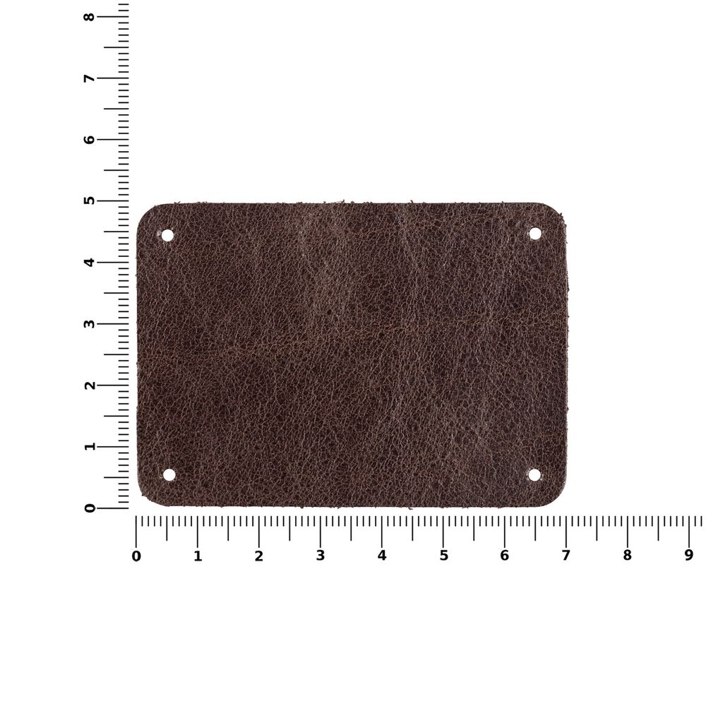 Лейбл кожаный Beta, XL, коричневый - фото 3