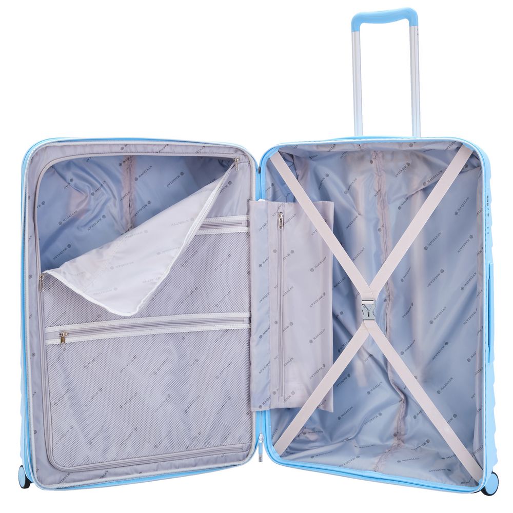 Чемодан Victoria L, голубой - фото 7