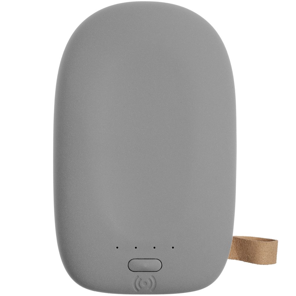 Аккумулятор с беспроводной зарядкой Pebble Wireless 9000 мАч, серый - фото 3