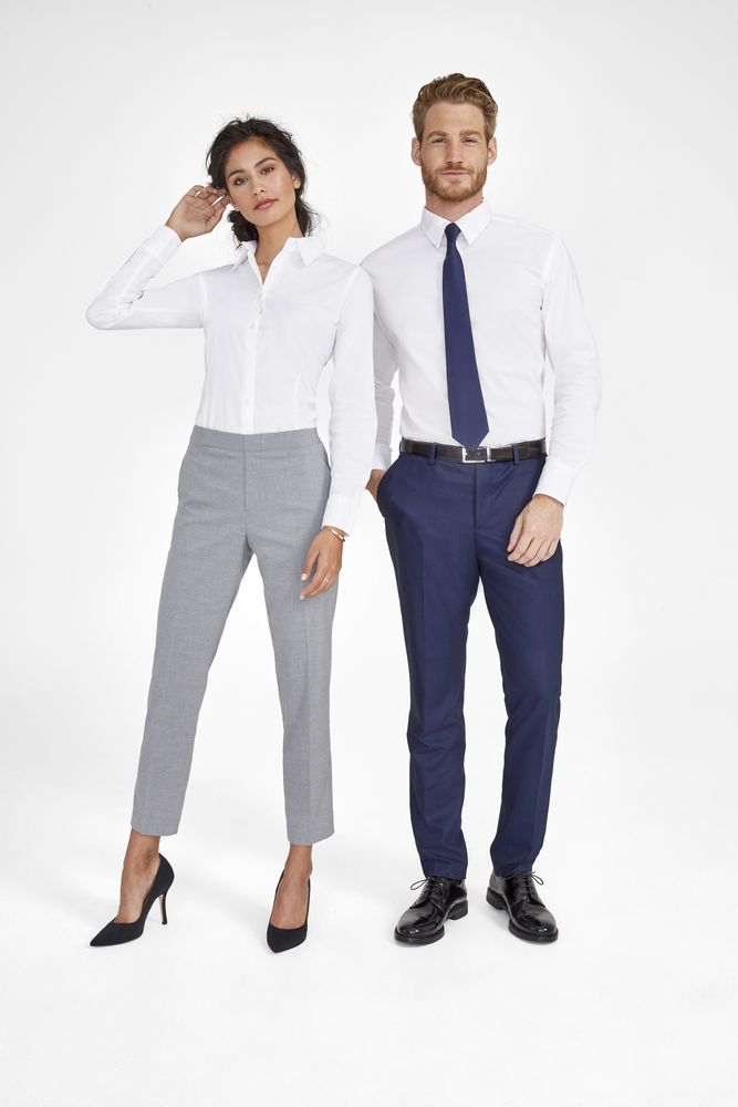 Рубашка мужская с длинным рукавом Brighton, белая - фото 4