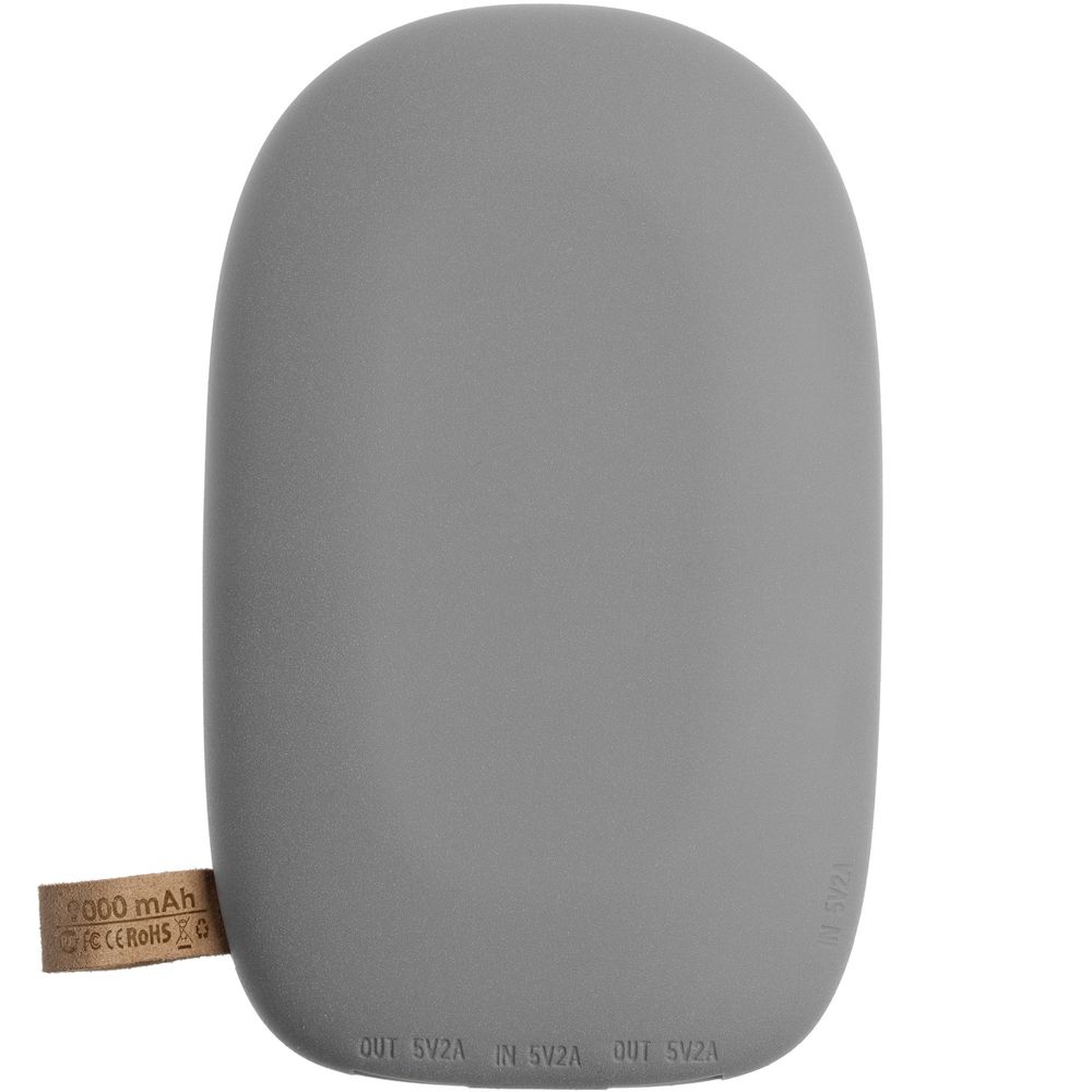 Аккумулятор с беспроводной зарядкой Pebble Wireless 9000 мАч, серый - фото 2