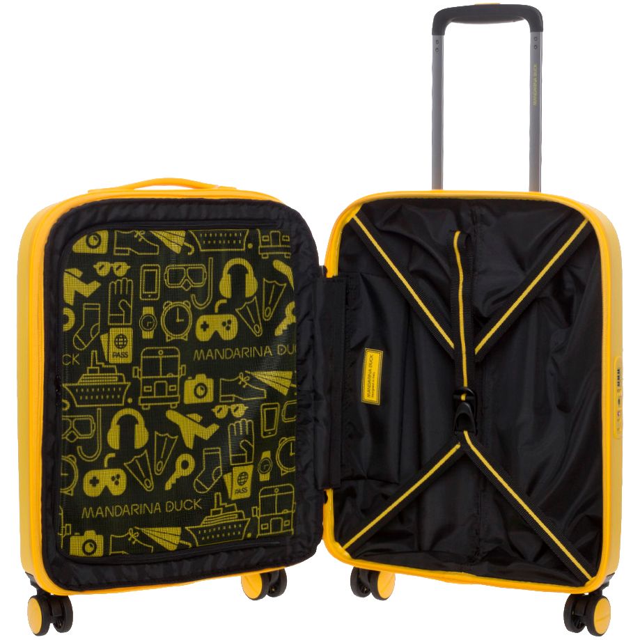 Чемодан Logoduck S, желтый - фото 3