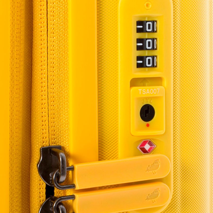 Чемодан Logoduck S, желтый - фото 4