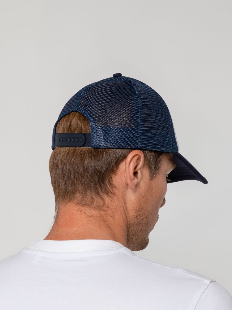 Бейсболка Sunbreaker, темно-синяя с белым - фото 9