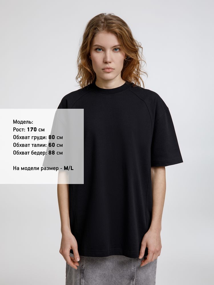 Футболка оверсайз унисекс Sideline, черная, размер XL/XXL - фото 5
