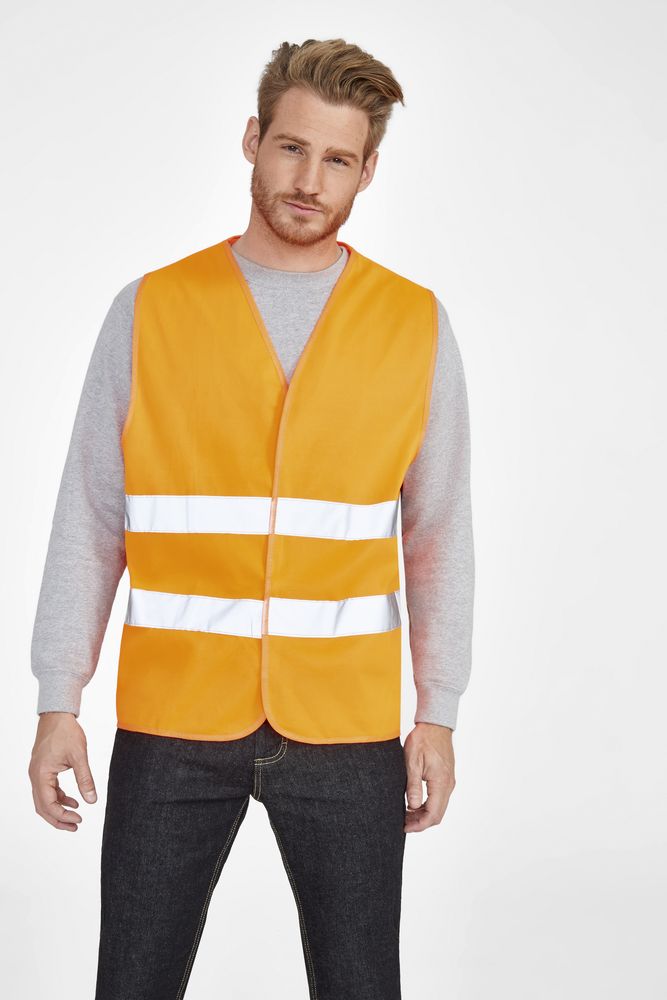 Жилет светоотражающий Secure Pro, оранжевый неон - фото 4
