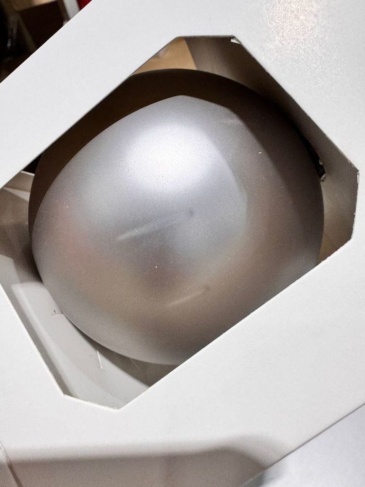 Оформительский шар Finery, 8 см, матовый серебристый - фото 5