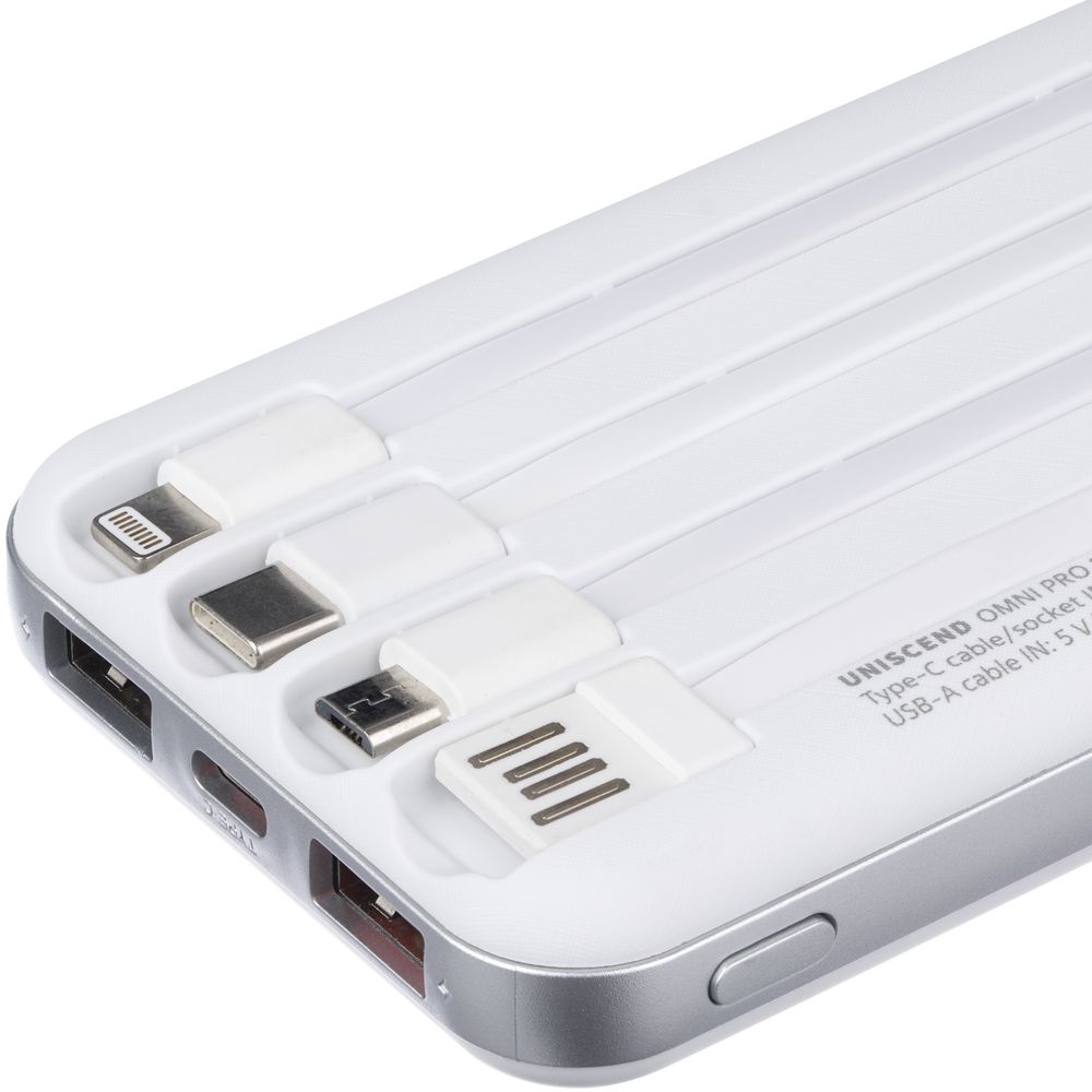 Внешний аккумулятор Omni Pro 10000 мАч, белый - фото 5