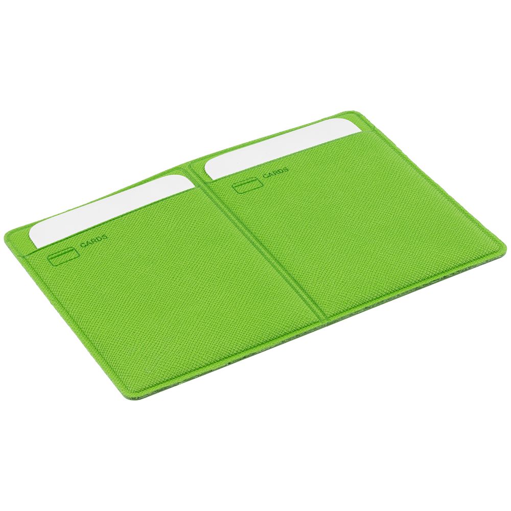 Обложка для автодокументов Devon Light, зеленая - фото 3