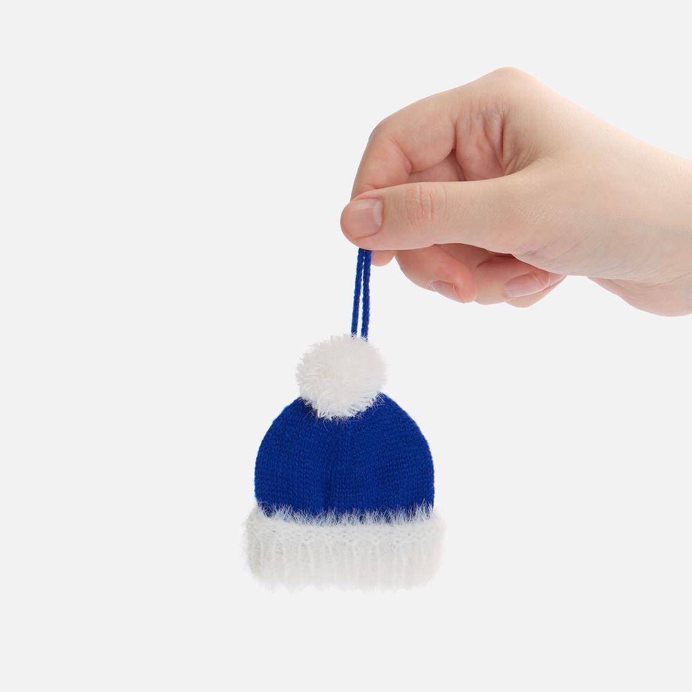 Подвеска на елку «Вьюжка», шапочка, синяя - фото 2