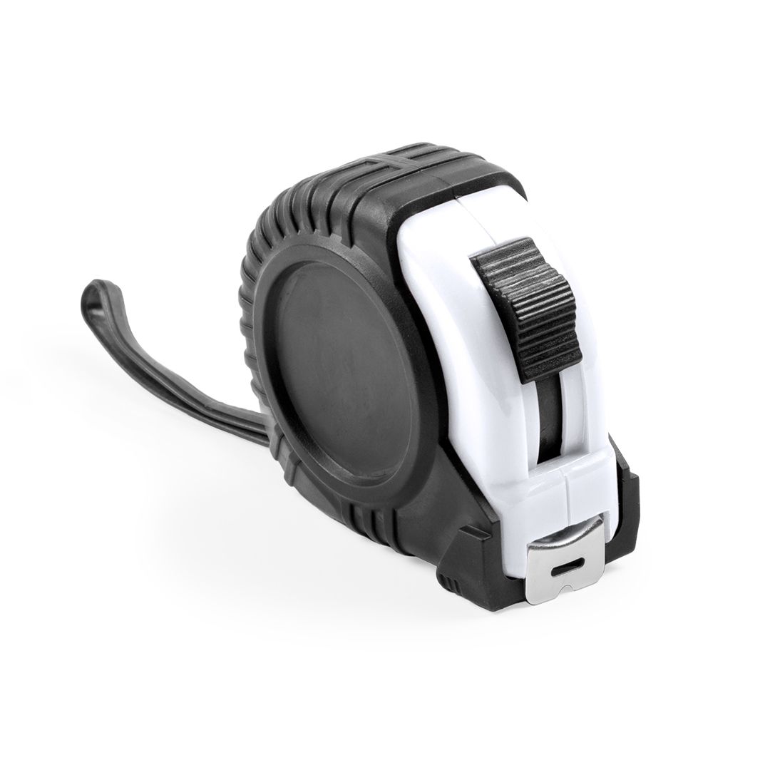 Рулетка GRADE 3M с металлическим клипом 3 м., белый