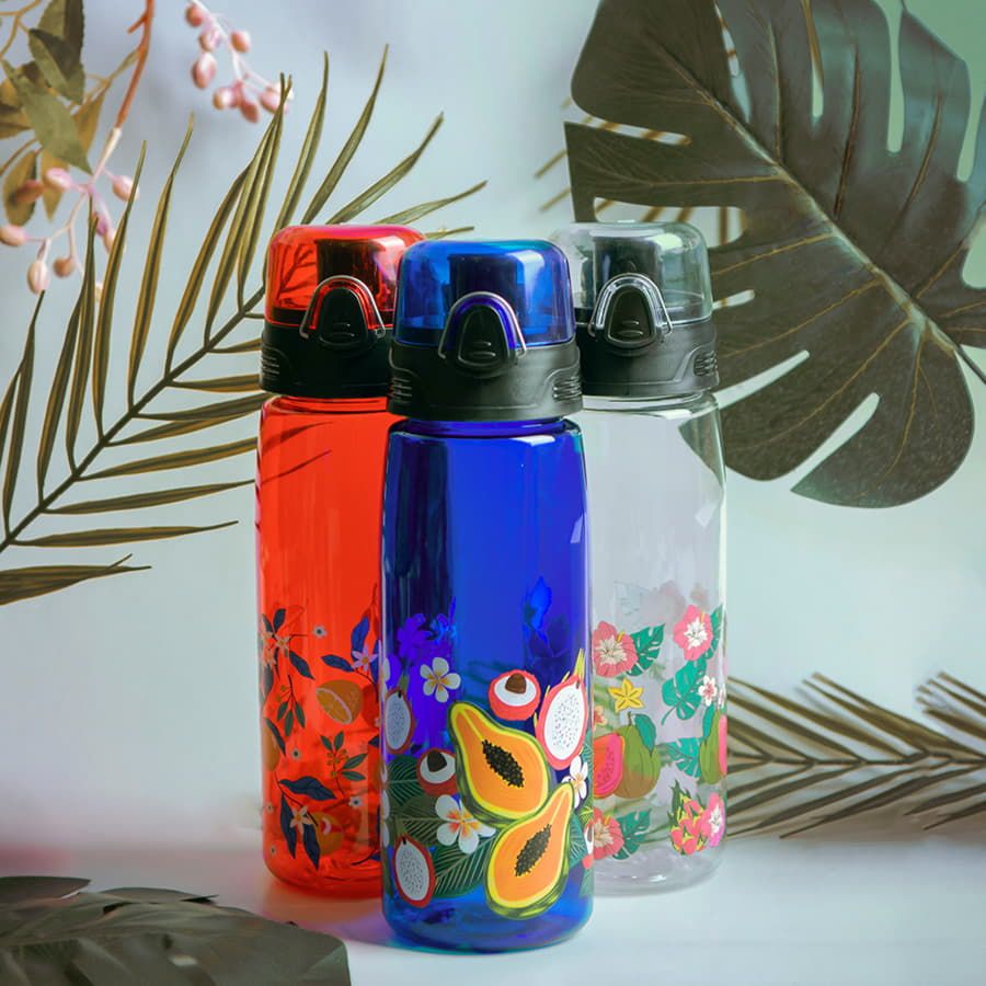 Бутылка для воды FLASK 800 мл прозрачный - фото 13