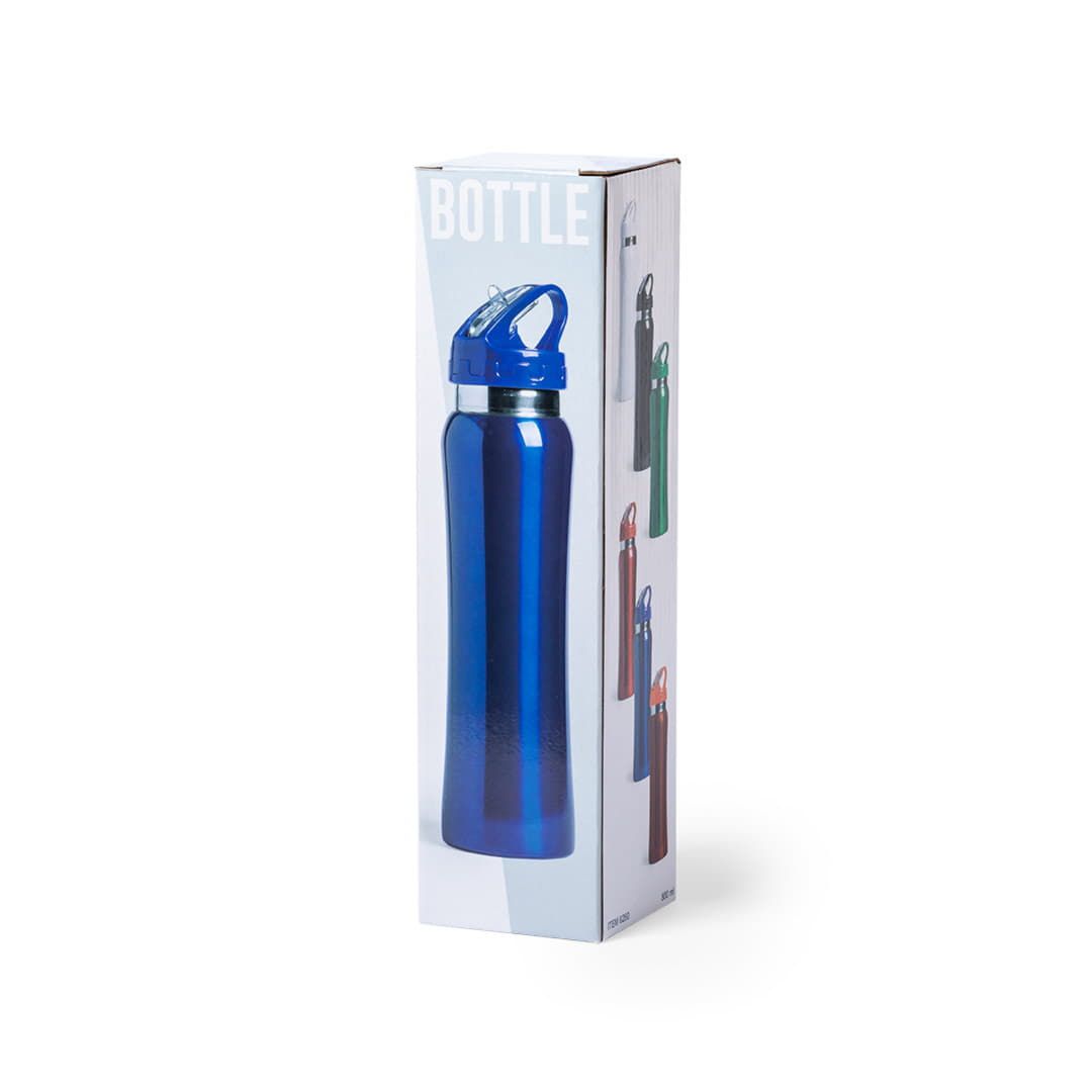 Бутылка для воды SMALY с трубочкой нержавеющая сталь белый - фото 13