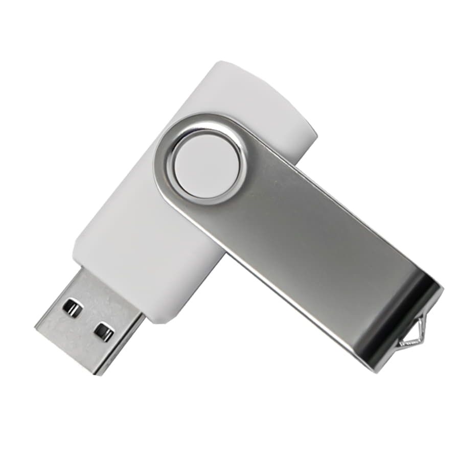 USB flash-карта DOT 8Гб черный 5,8х2х1,1см пластик металл белый серебристый - фото 2