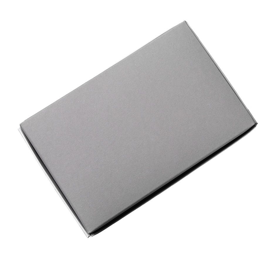Коробка подарочная CRAFT BOX размер 17,5 x 11,5 x 4 см белый серый - фото 3