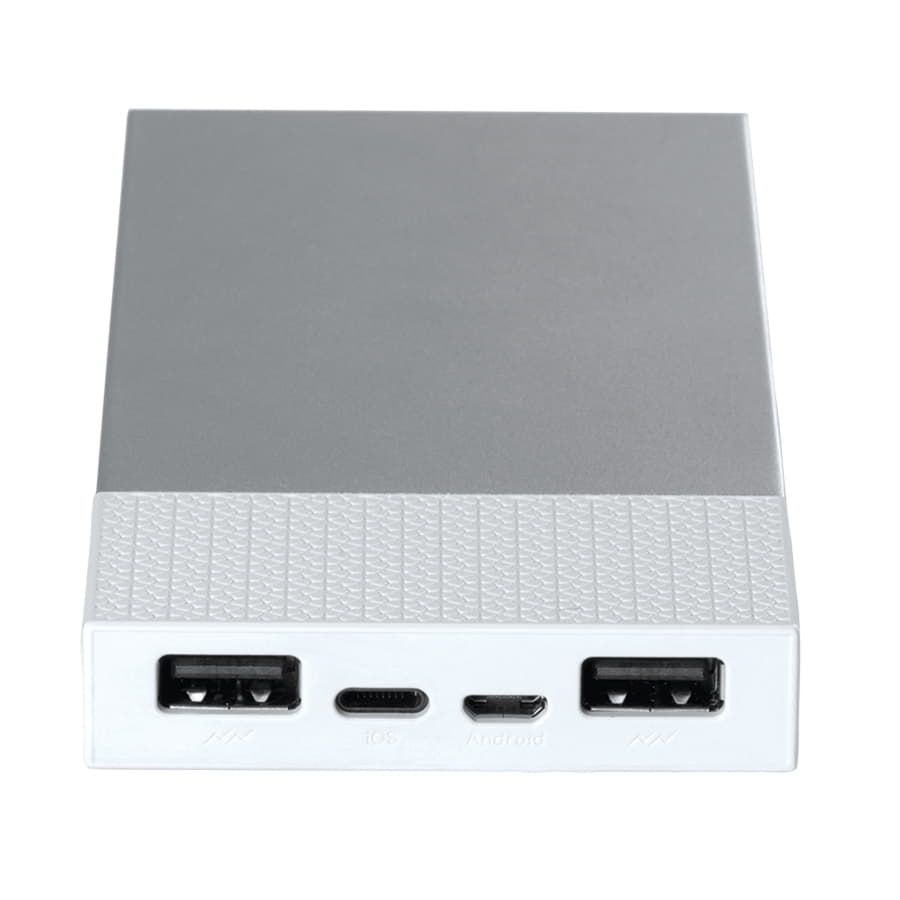 Универсальный аккумулятор Slim Pro 10000mAh белый 13,8х6,7х1,5 см пластик металл - фото 4