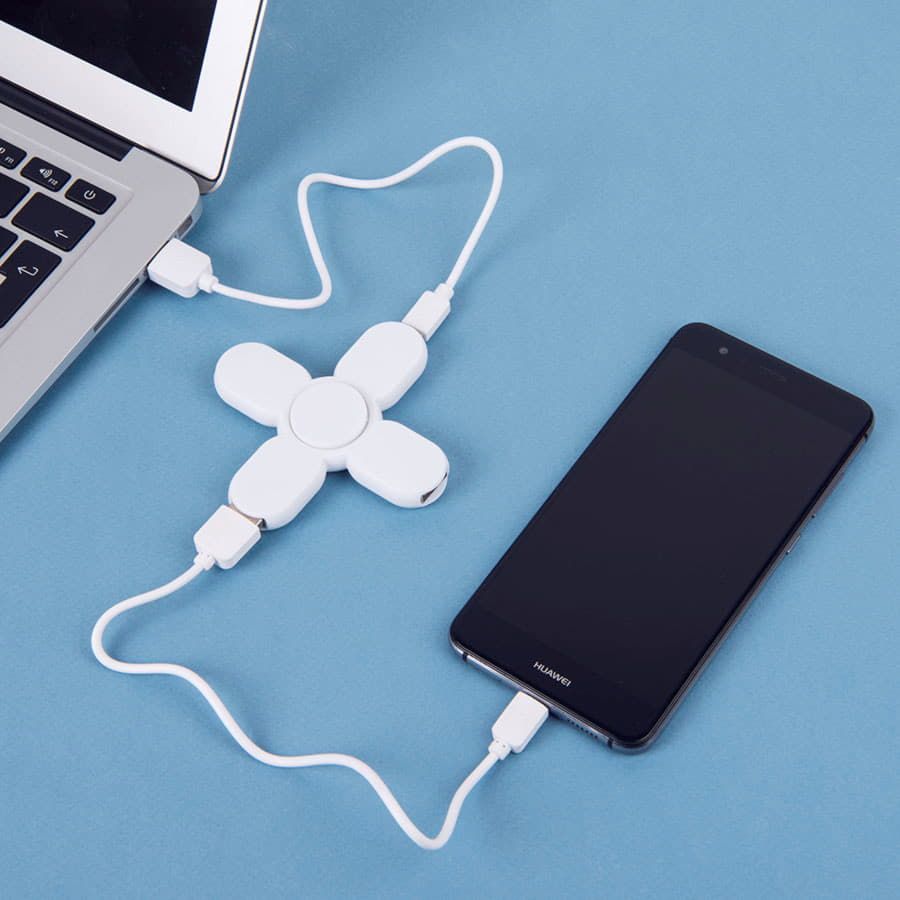 USB-разветвитель SPINNER 3 порта белый - фото 5