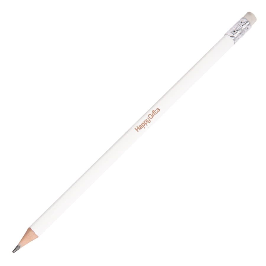Карандаш чернографитный трехгранный TRINITY белый 19 cm - фото 6