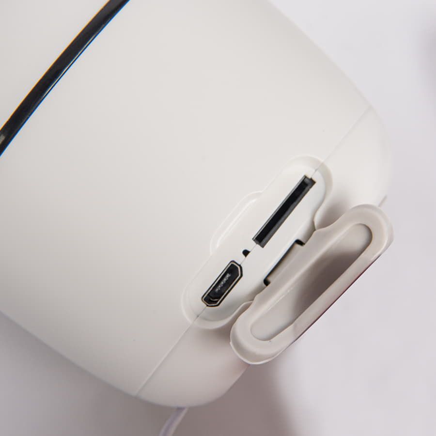 Портативная mini Bluetooth-колонка Sound Burger Bang черный белый - фото 6