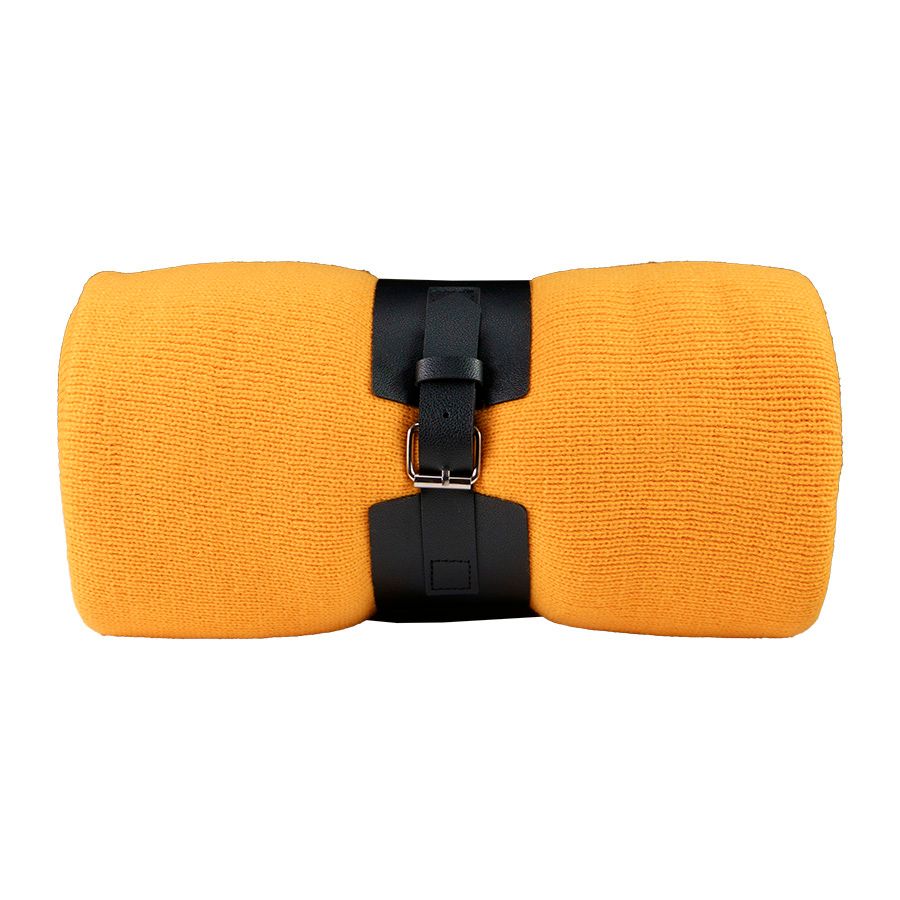 Плед  "Belt"; т.синий; 130 х; 100% акрил, с поясом - фото 4