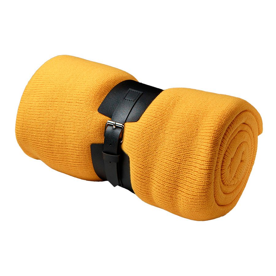 Плед "Belt"; т.синий; 130 х 180 см; 100% акрил, с поясом - фото 2