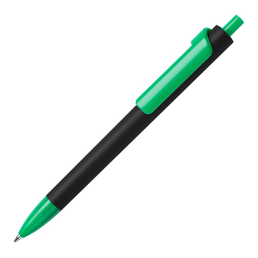 Ручка шариковая FORTE SOFT BLACK покрытие soft touch черный оранжевый - фото 2