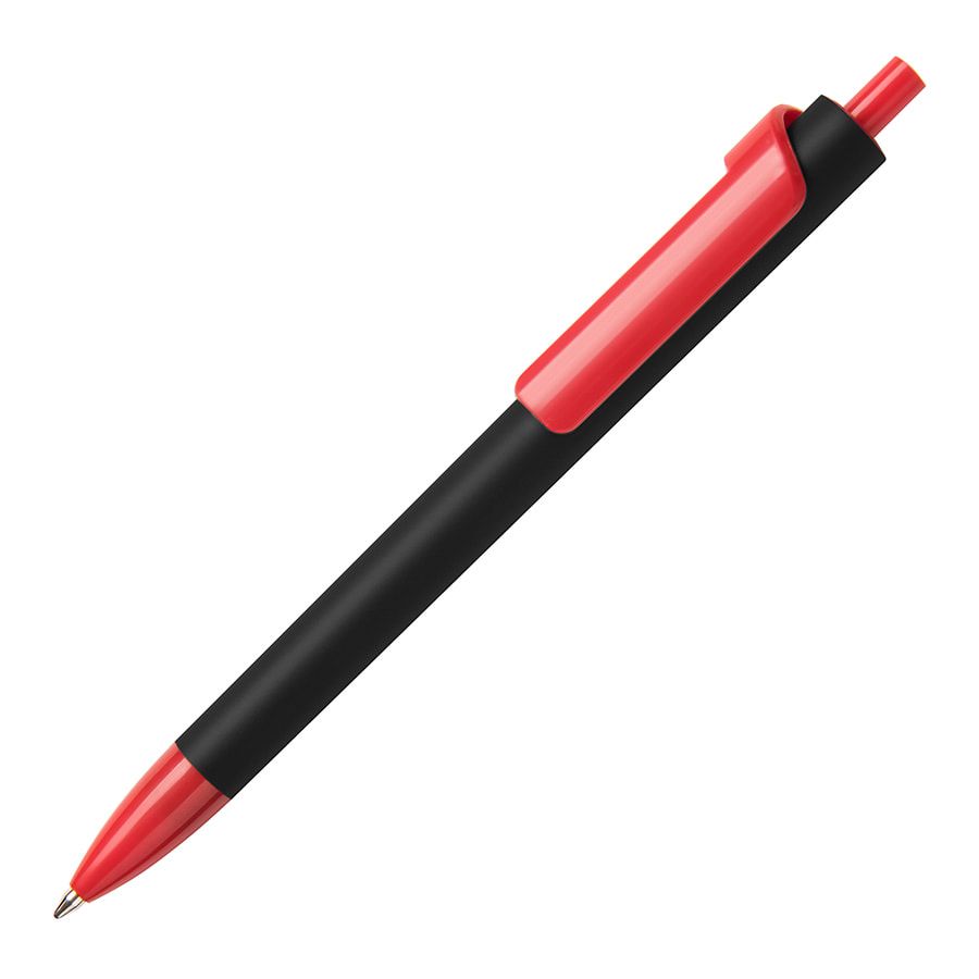 Ручка шариковая FORTE SOFT BLACK покрытие soft touch черный оранжевый - фото 3
