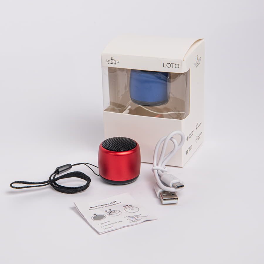 Портативная mini Bluetooth-колонка Sound Burger Loto золото красный - фото 5