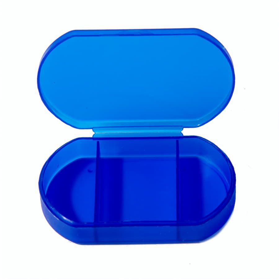 Витаминница TRIZONE 3 отсека; 6 x 1.3 x 3.9 см; пластик синяя красный - фото 8