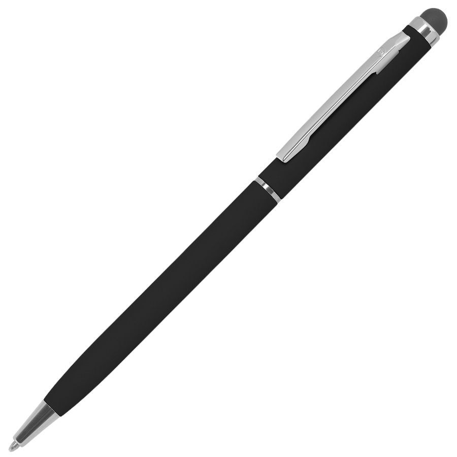 Ручка шариковая со стилусом TOUCHWRITER SOFT покрытие soft touch красный серебристый - фото 10