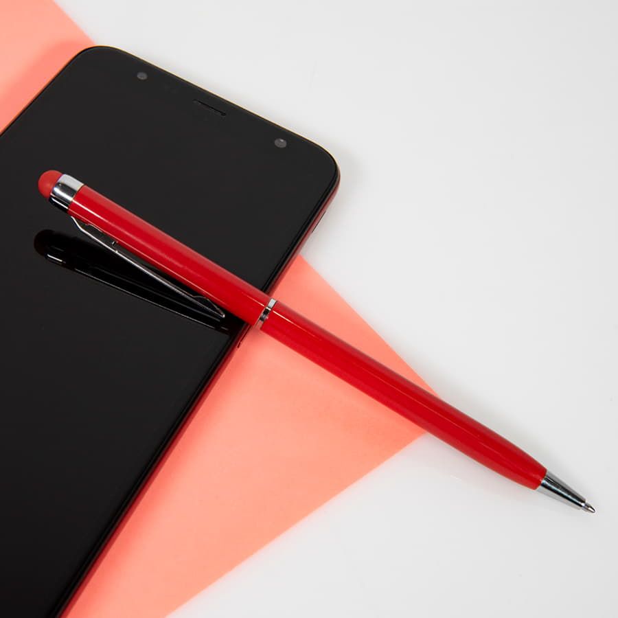 Ручка шариковая со стилусом TOUCHWRITER розовый - фото 2