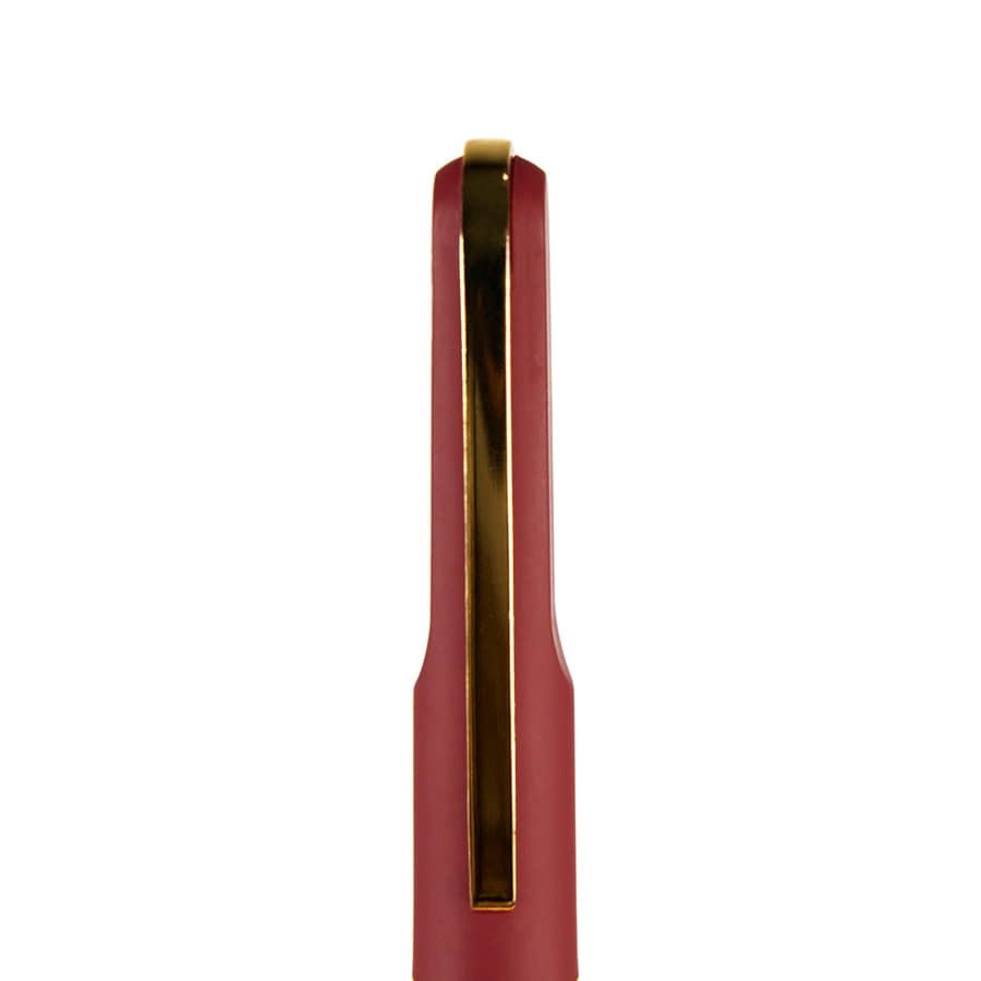 Ручка шариковая FARO покрытие soft touch бордовый золотистый - фото 3