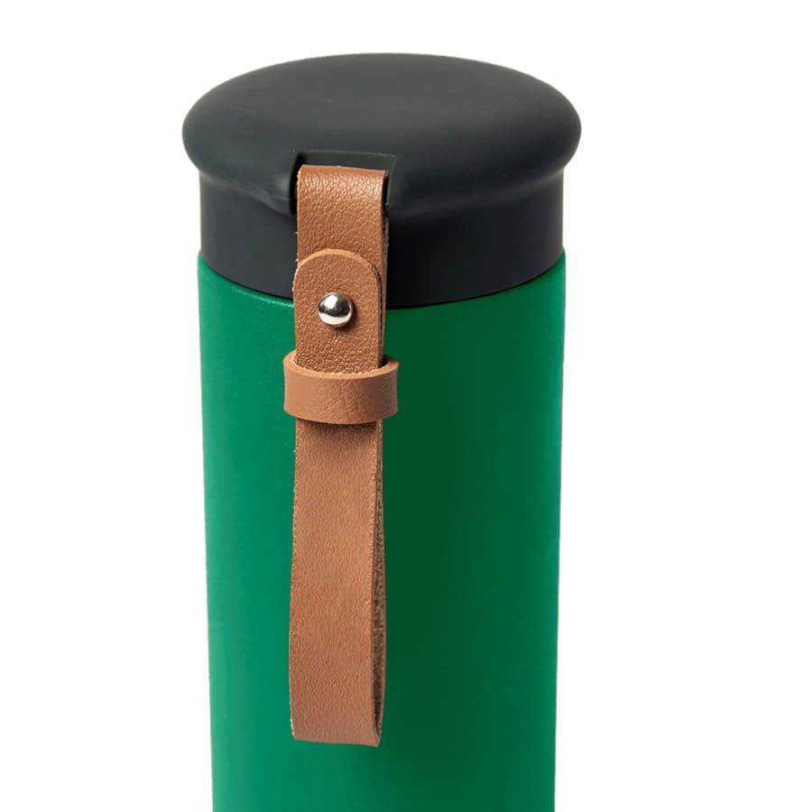 Термос вакуумный STRIPE, 450 мл, зеленый, черный - фото 3