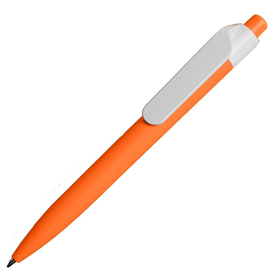 Ручка шариковая N16 soft touch синий - фото 11