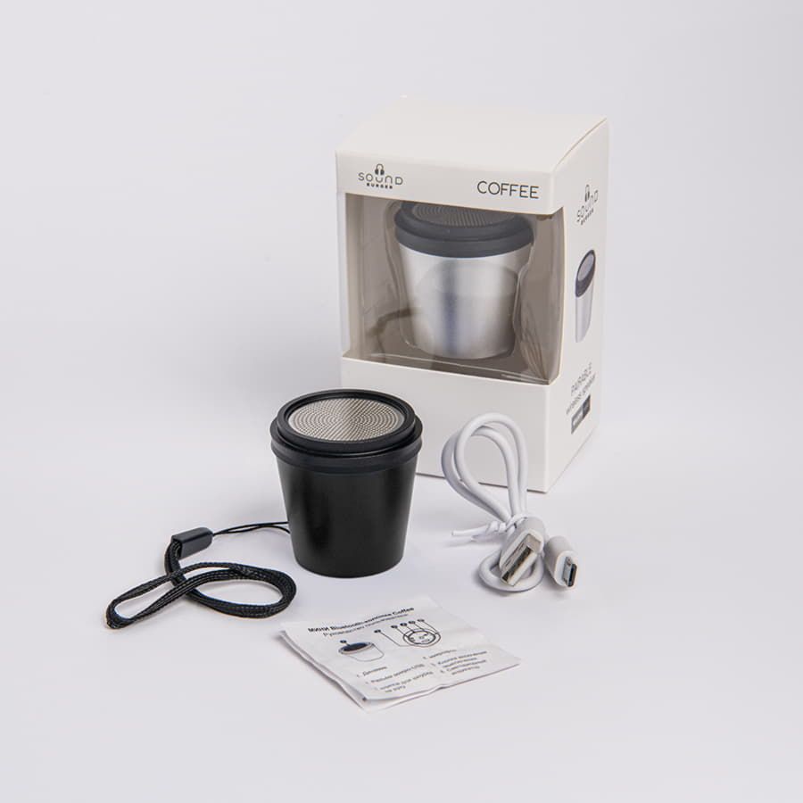 Портативная mini Bluetooth-колонка Sound Burger Coffee синий - фото 12