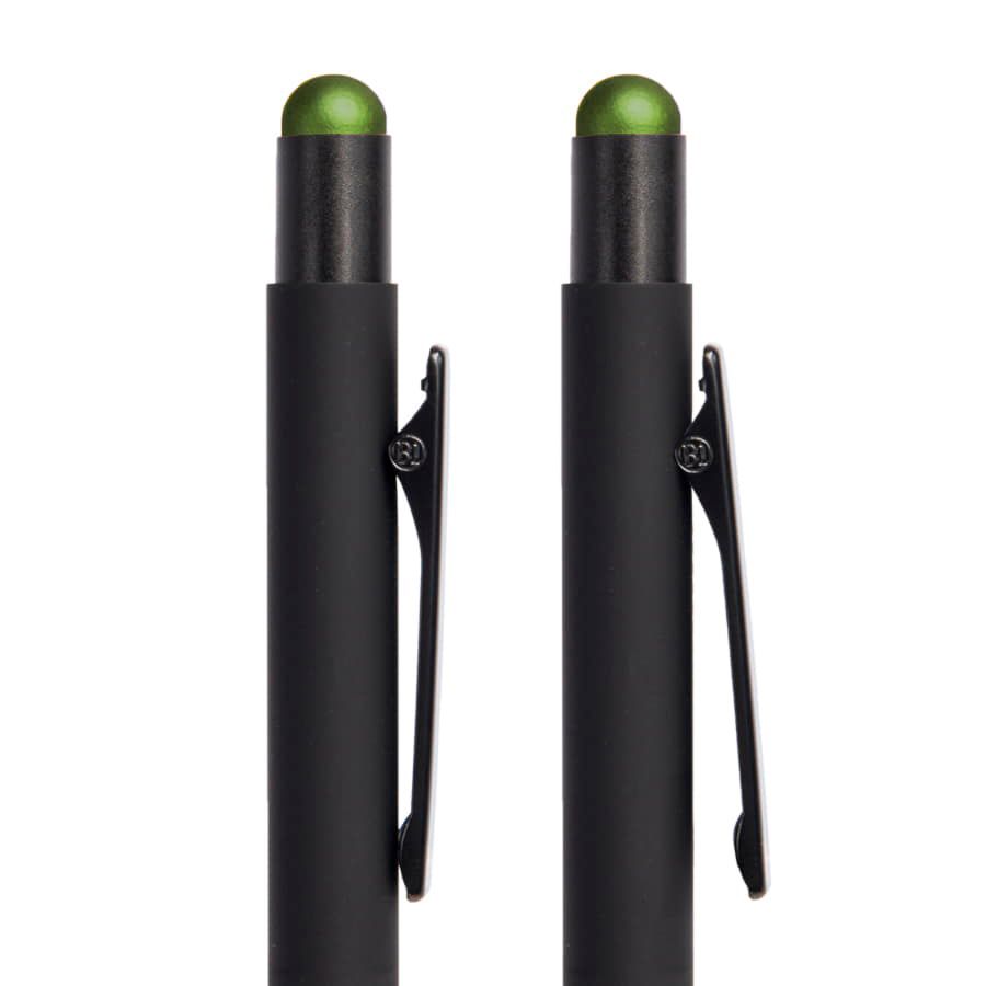 Ручка шариковая FACTOR BLACK со стилусом черный синий - фото 12