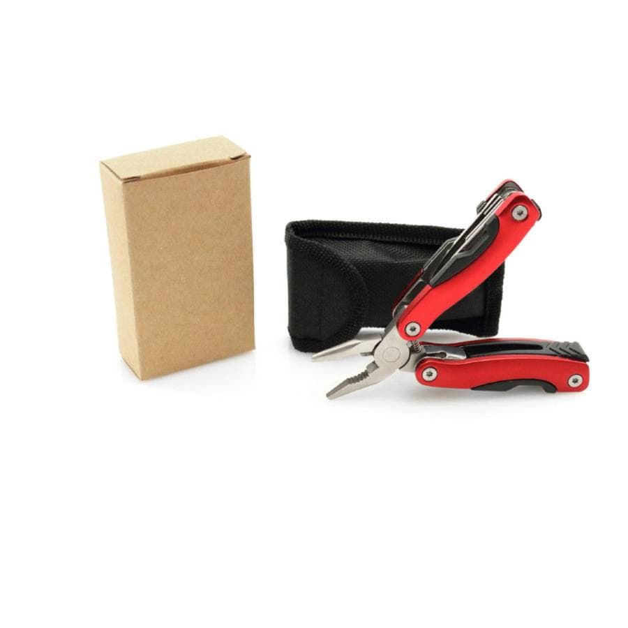 Мультитул BLAUDEN, нержавеющая сталь, пластиковая ручка, 12 функций, красный - фото 9