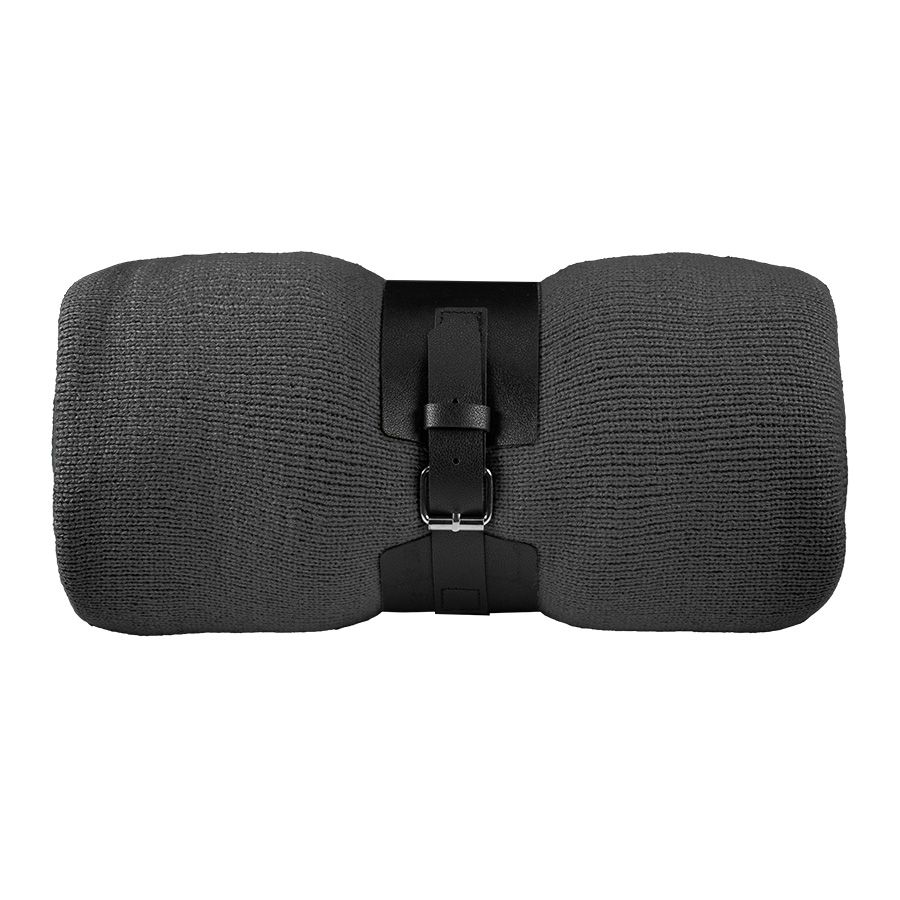 Плед  "Belt"; т.синий; 130 х; 100% акрил, с поясом - фото 6